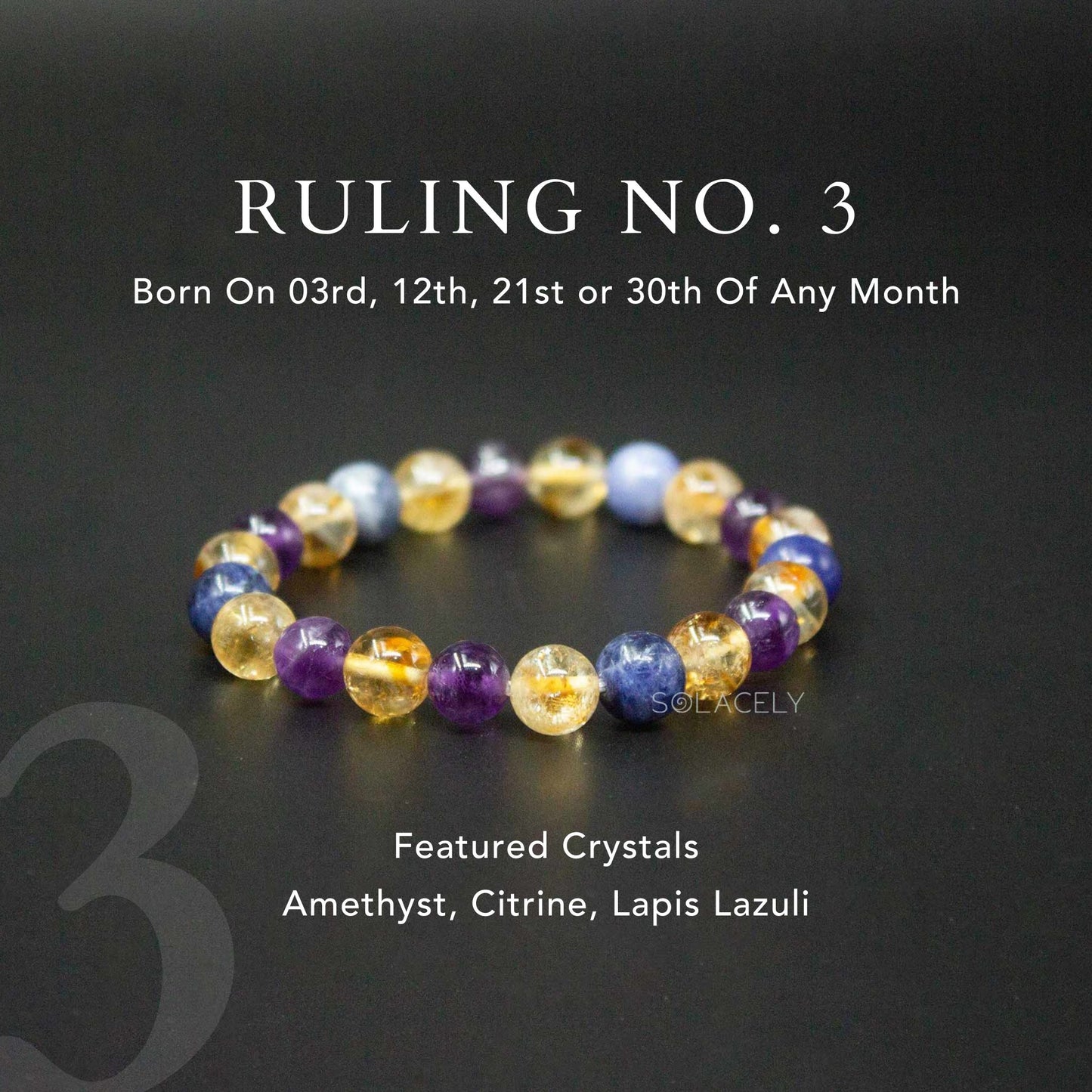 Ruling Number 3 Bracelet