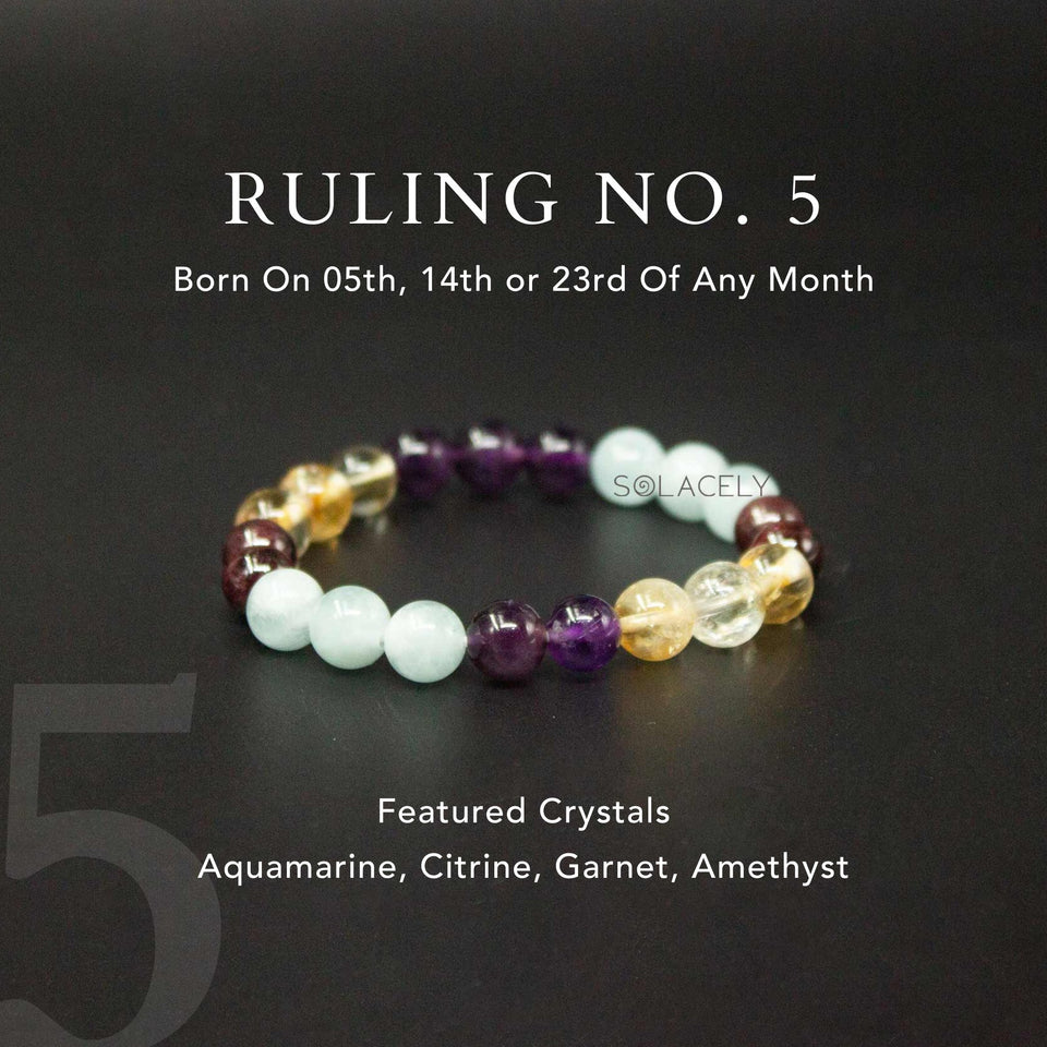 Ruling Number 5 Bracelet