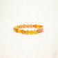 sacral chakra crystal bracelet with hematite spacers