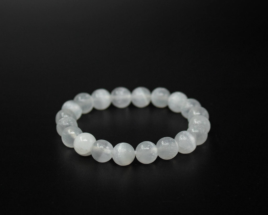 8mm Beads Selenite Bracelet  For Men and Women