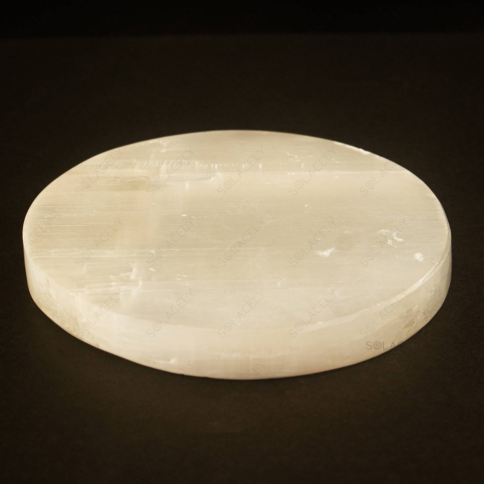 selenite plate 4 inch diameter