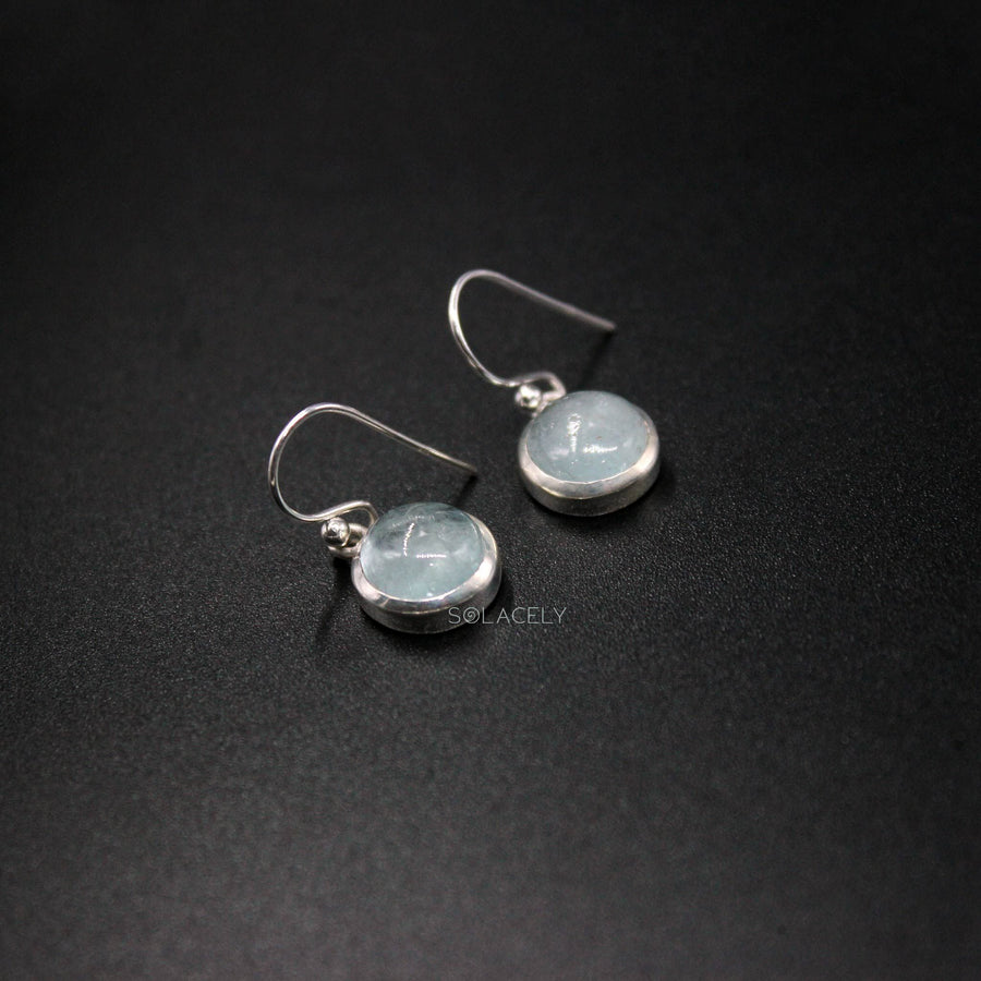 silver crystal earrings