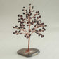 small garnet gemstone beaded tree 100 beads