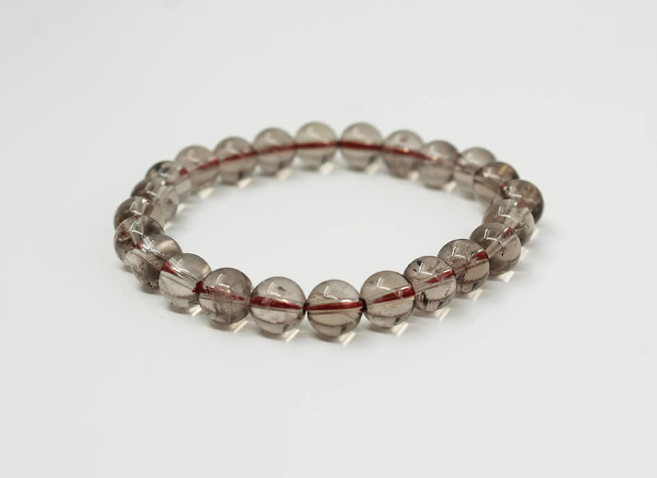 smoky quartz crystal bracelet