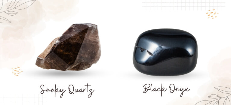 smoky quartz and black onyx mobile banner image