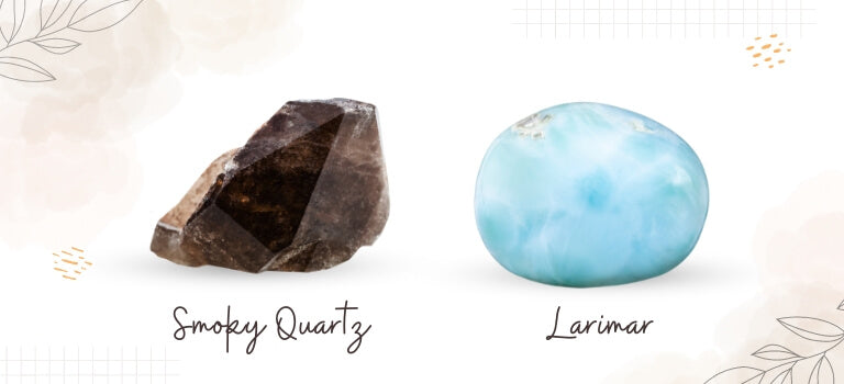 smoky quartz and larimar mobile banner image