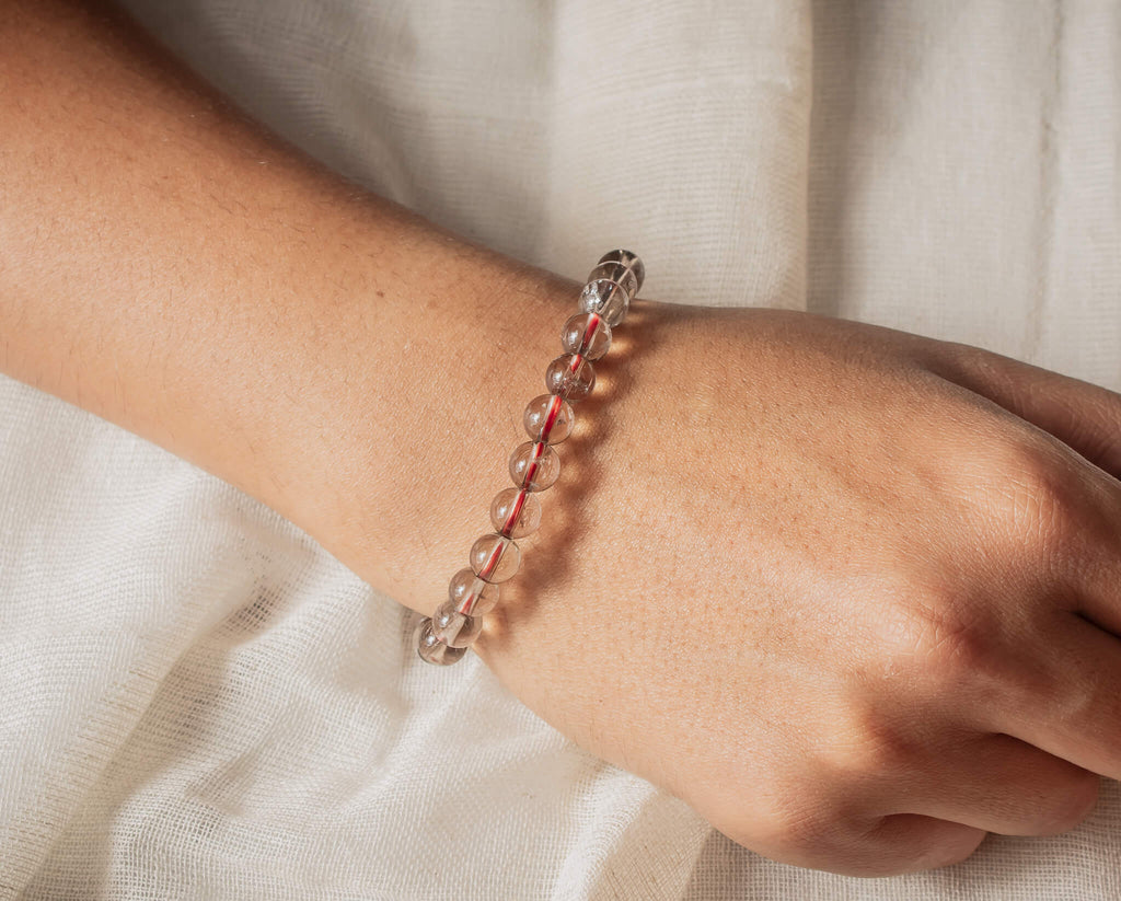 smoky quartz bracelet which hand to wear