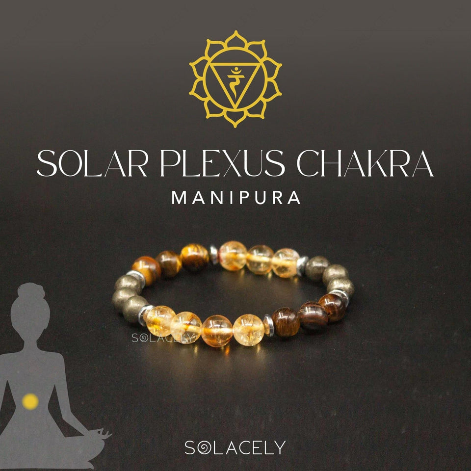 Solar Plexus Chakra Crystal Bracelet