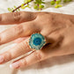 solar quartz ring for women