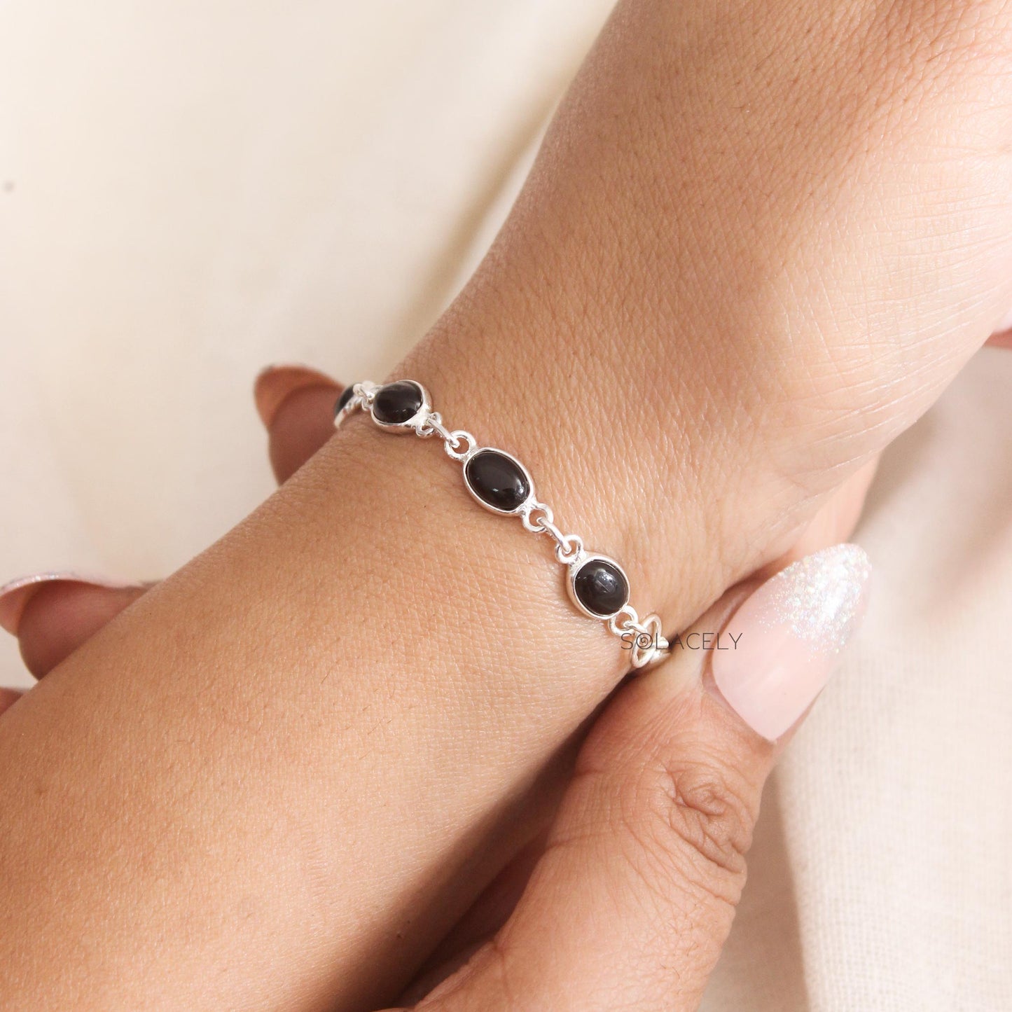 sterling silver black onyx