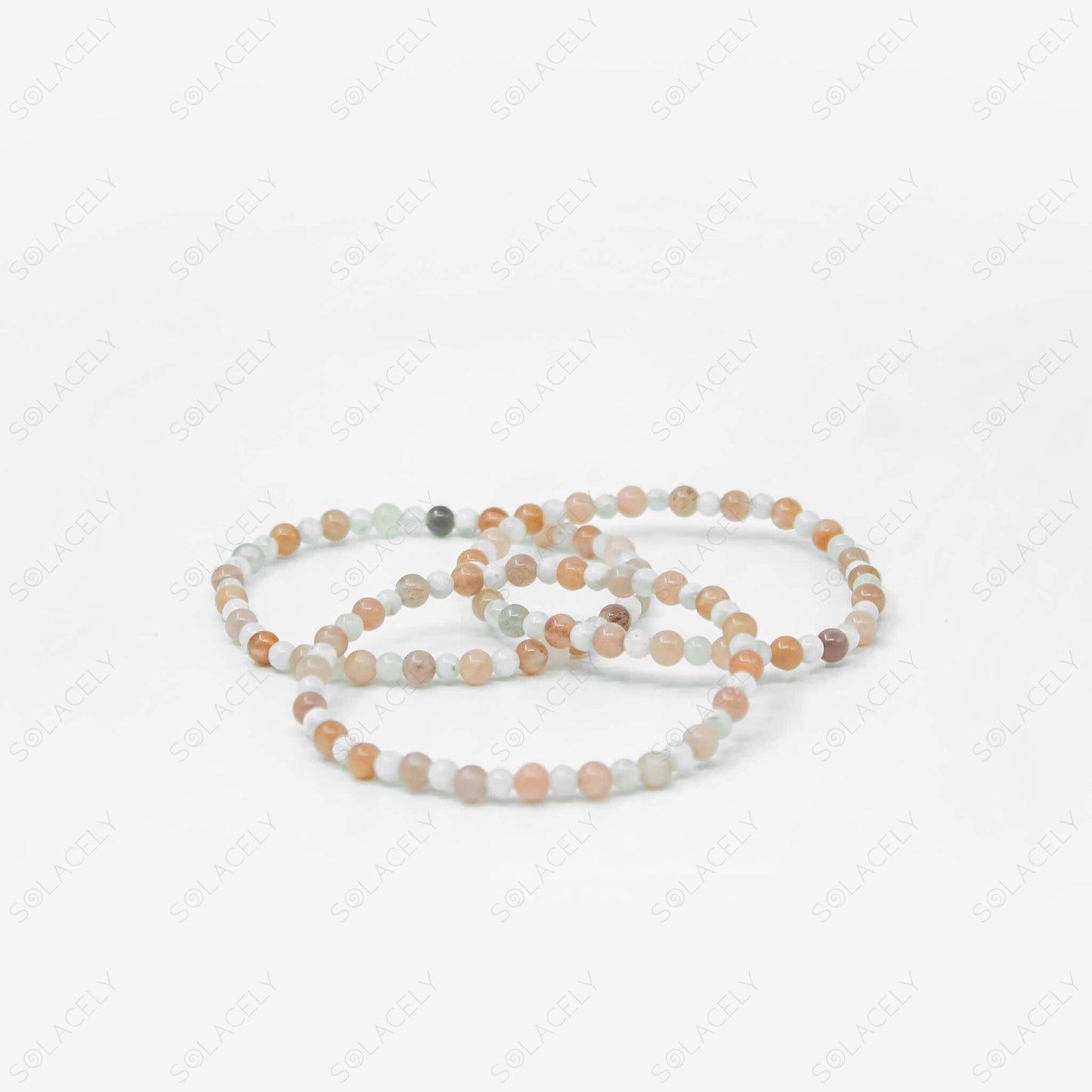 sunstone with moonstone bracelet