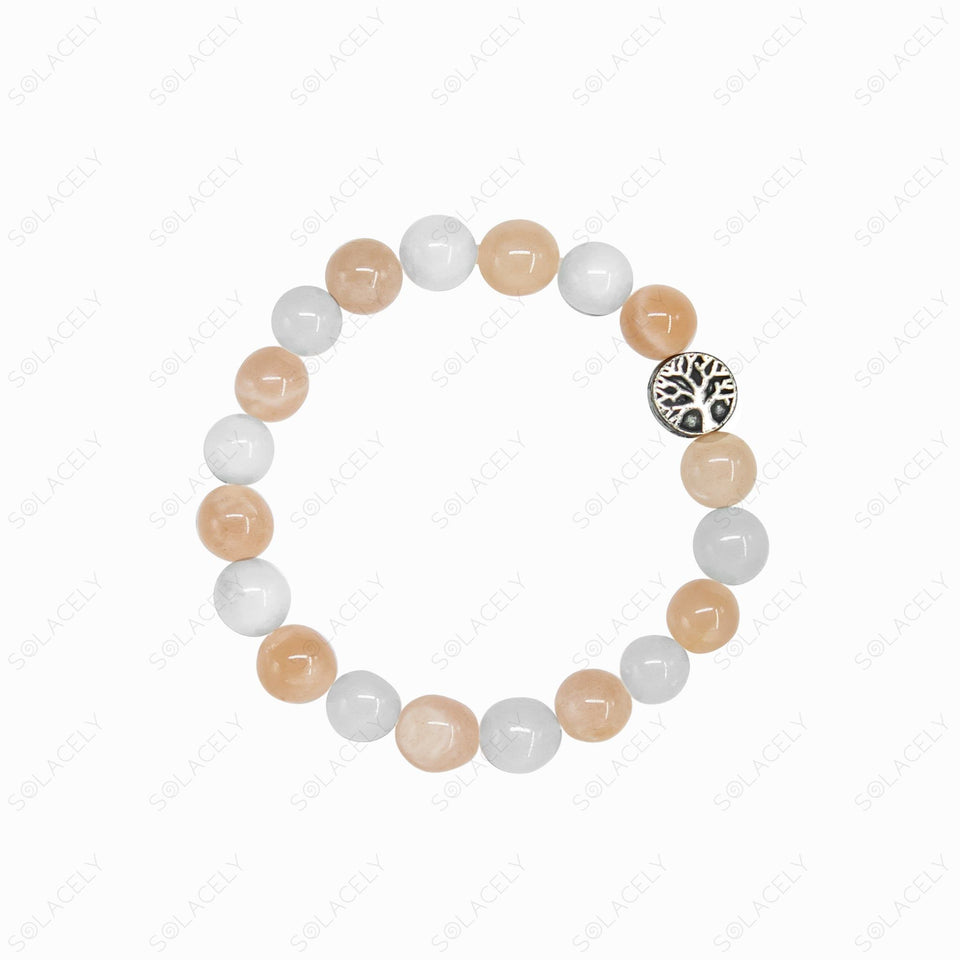 sunstone and moonstone bracelet