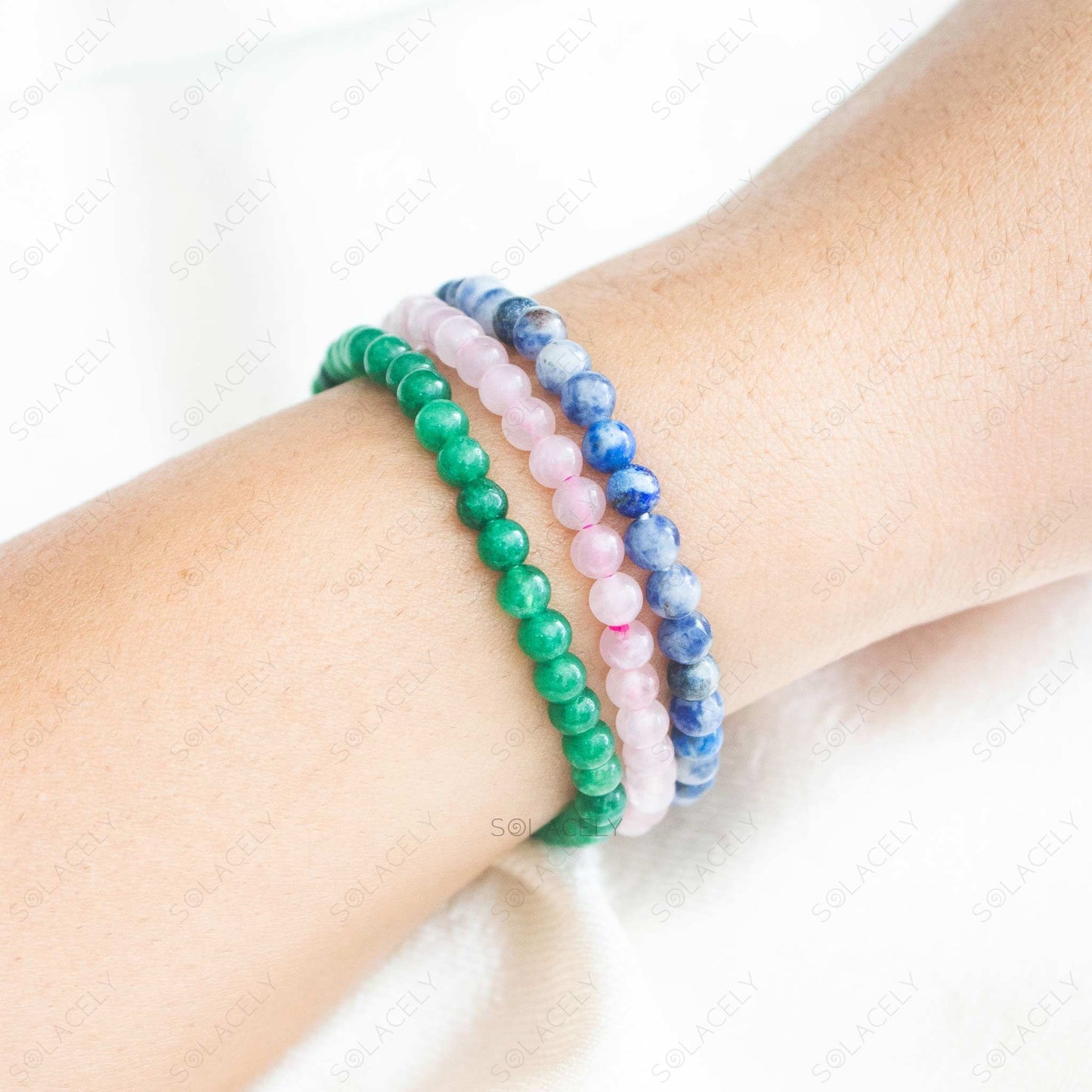 taurus crystals stackable bracelet set