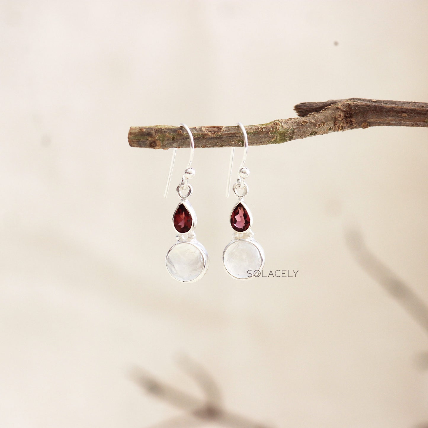 tear drop red garnet