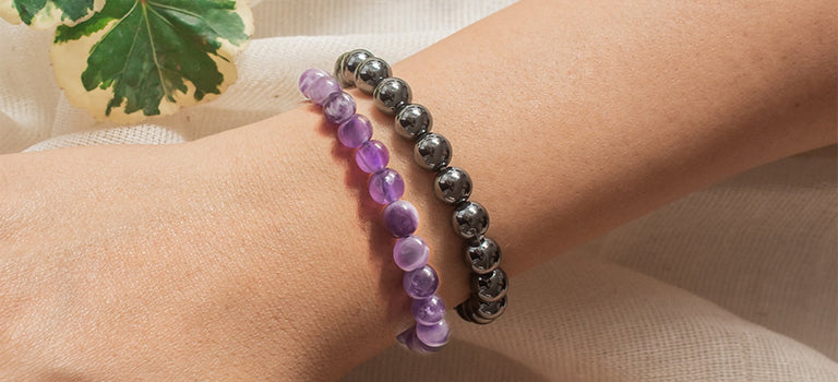 amethyst and hematite combination