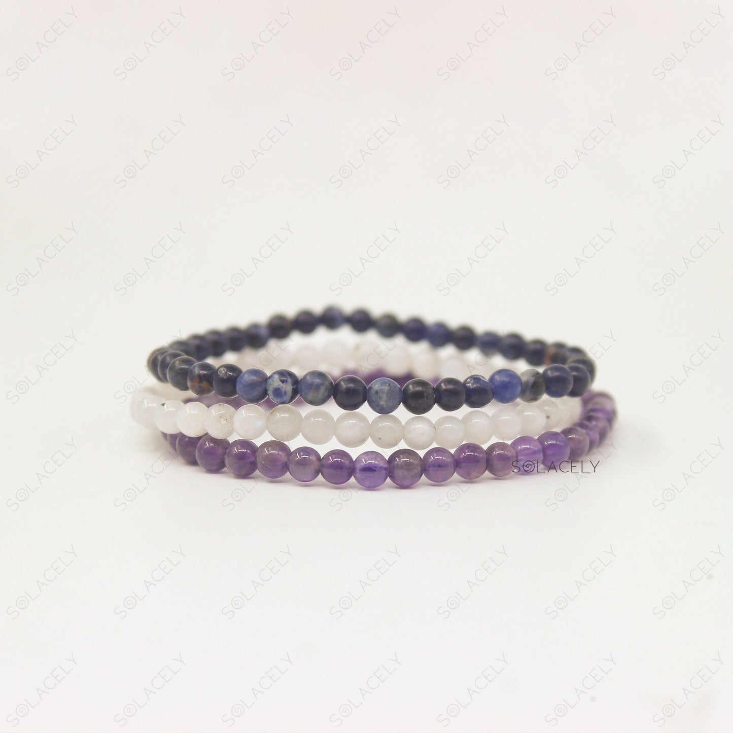 third eye chakra stackable crystal set