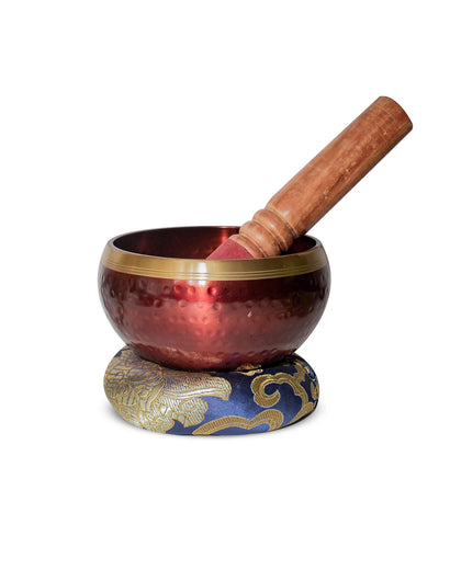 buy tibetan singing bowl in red colour