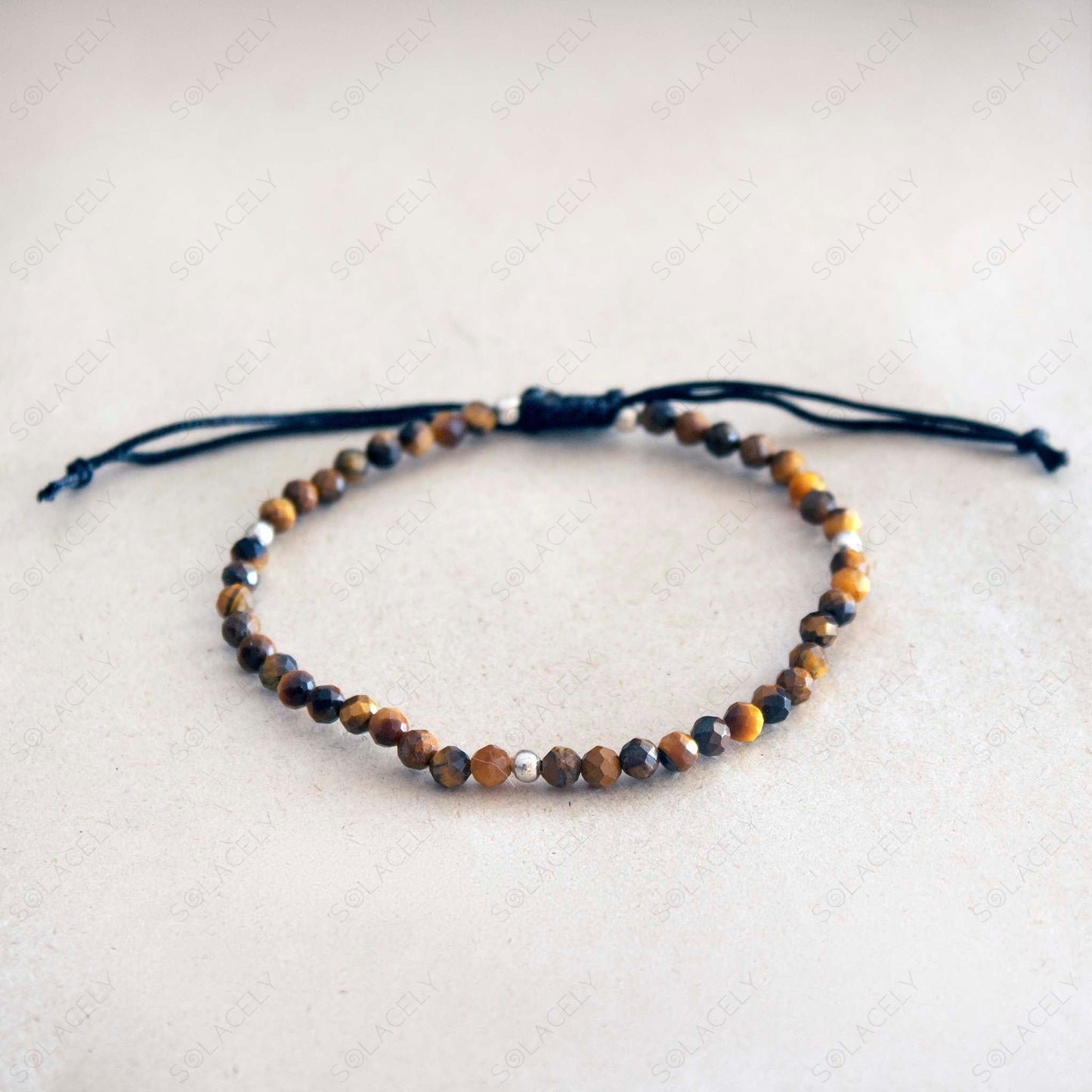 tigers eye anklet 4mm beads