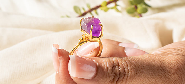 amethyst ring for peace