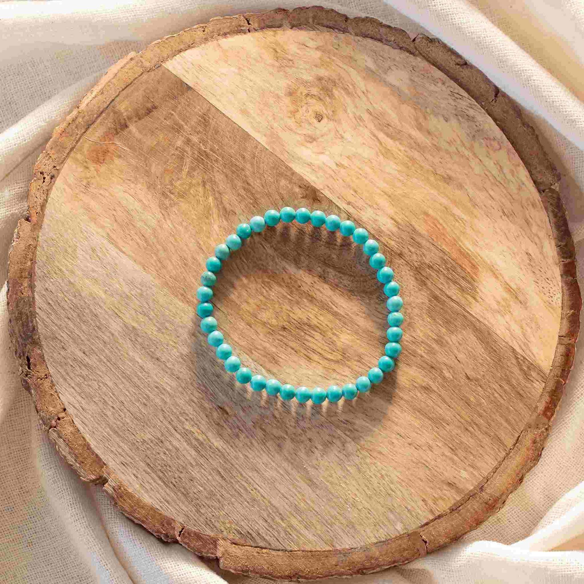 Amethyst Peace Bracelet 4mm Beads, Solacely