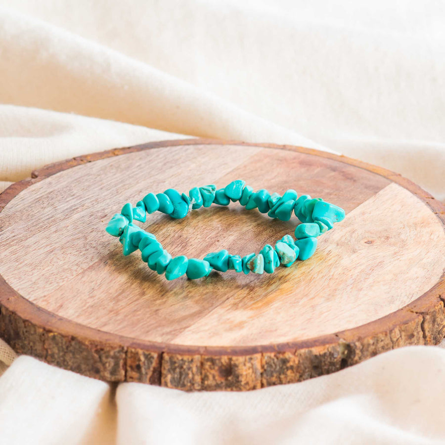 turquoise chip beads bracelet