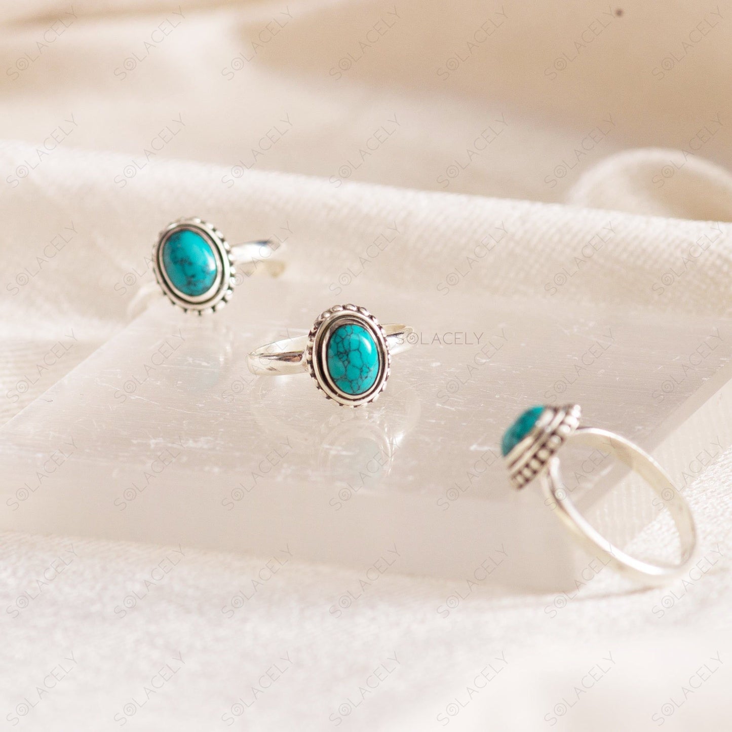 turquoise oval sterling silver jewelry