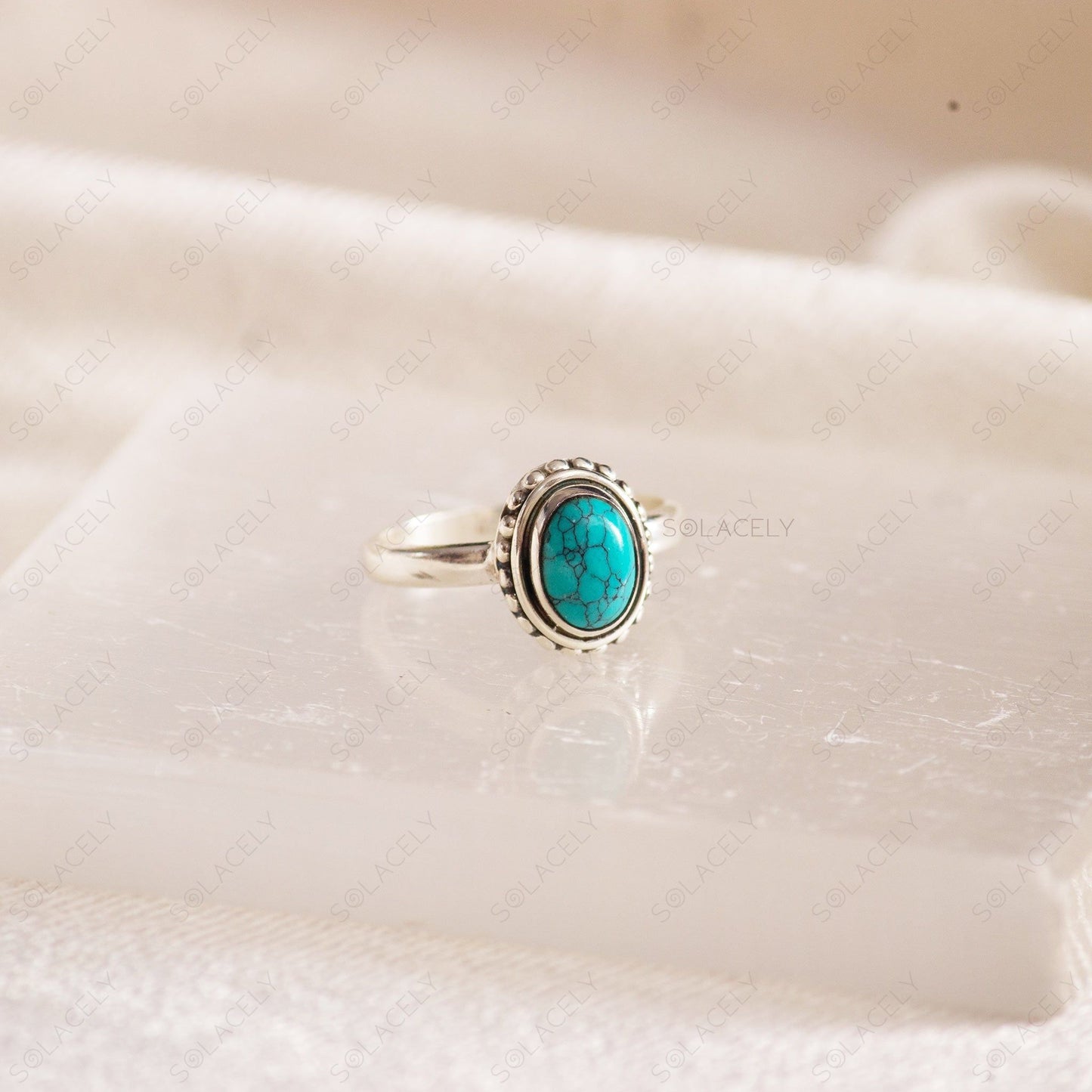 turquoise sterling silver oval band