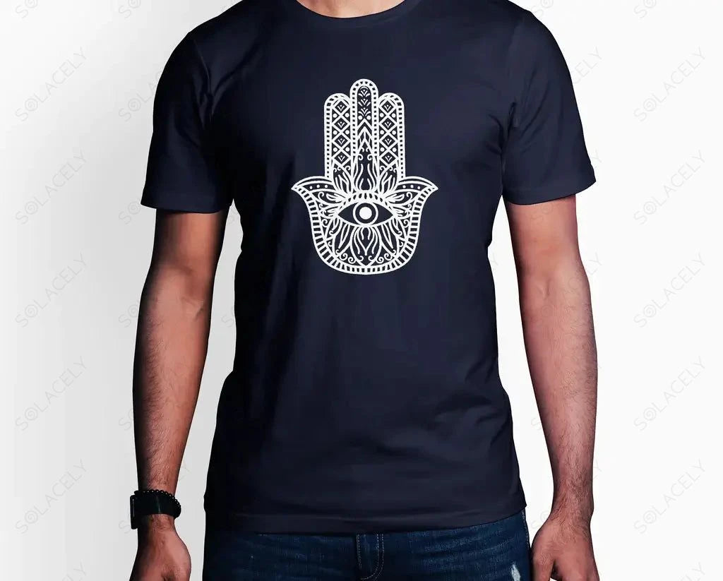 unisex-hamsa-round-neck-shirt