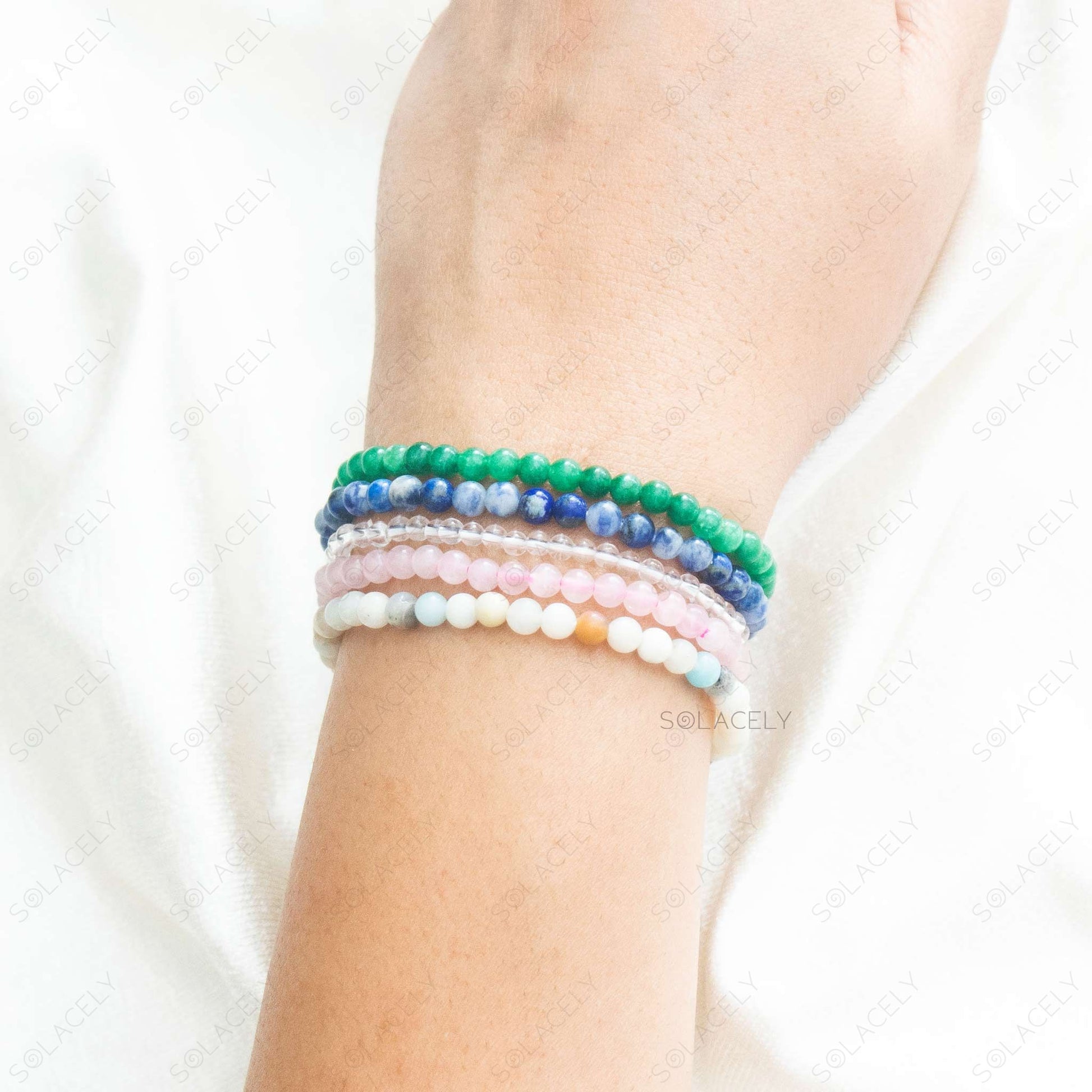 virgo sign crystals stackable bracelet collection