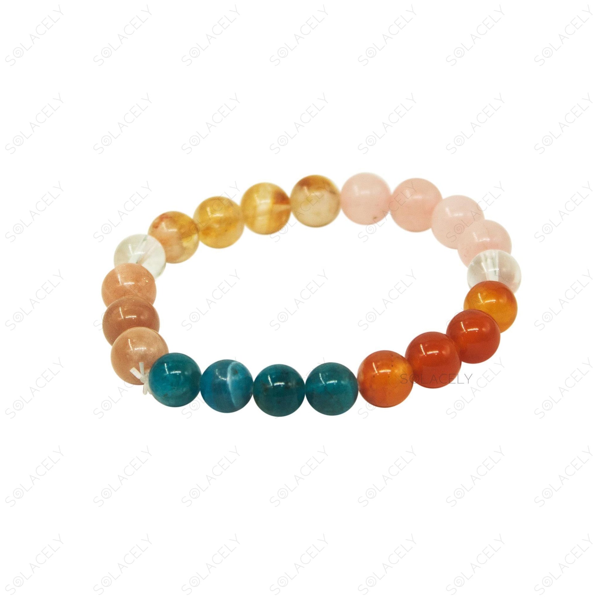 weight loss motivation bracelet with natural stones