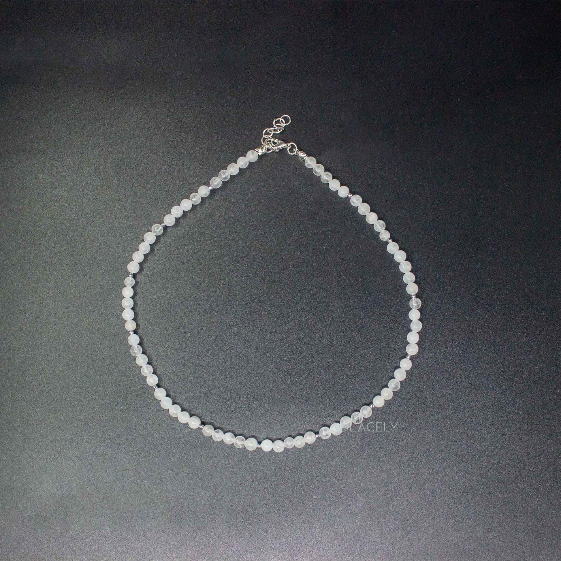 white quartz 4mm beads