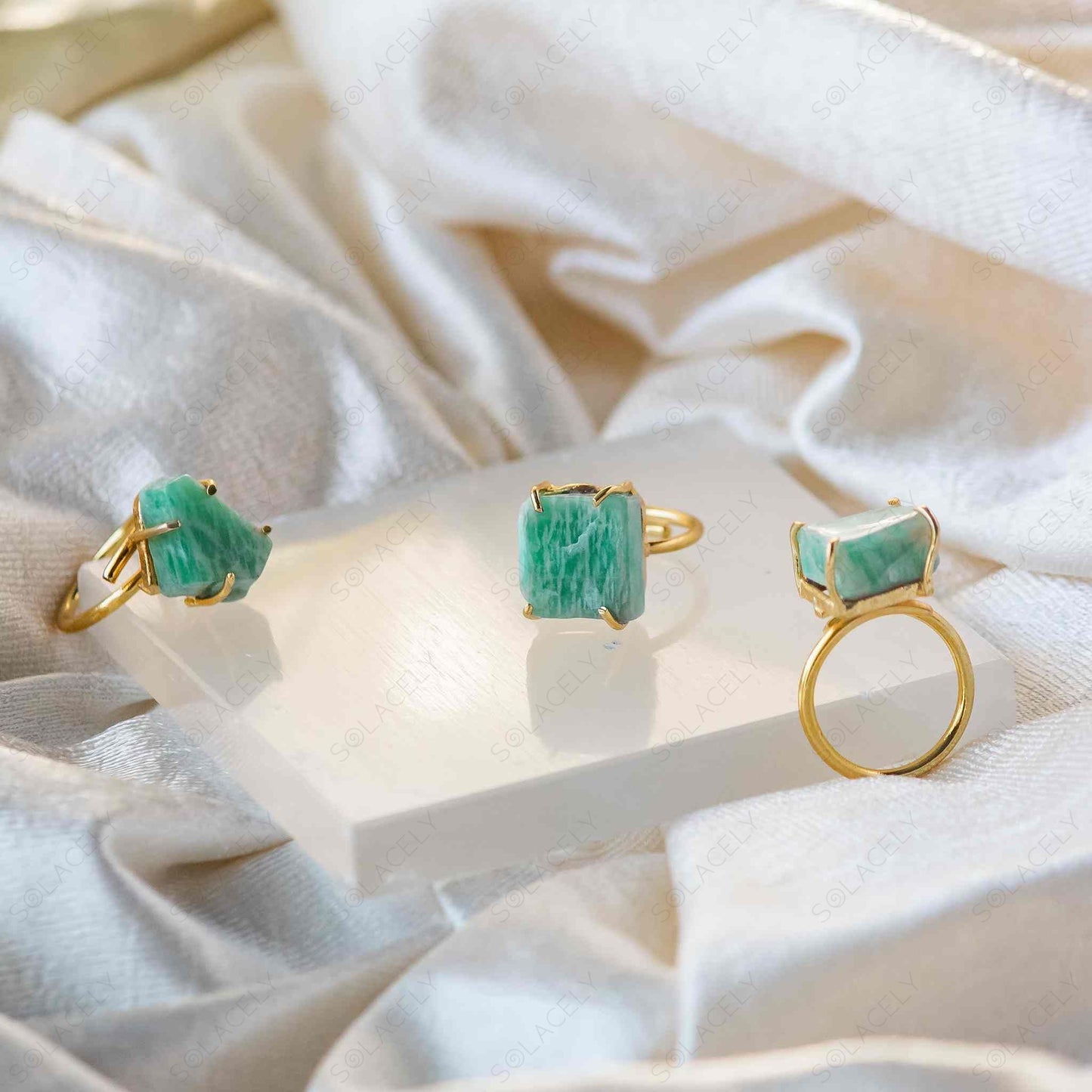 amazonite stone ring