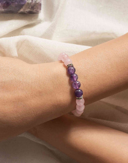 rose quartz and amethyst bracelet benefits