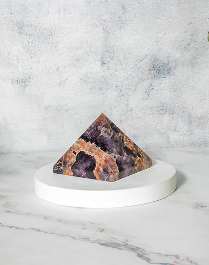 natural amethyst pyramid with authentic crystals