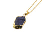  amethyst pendant with gold
