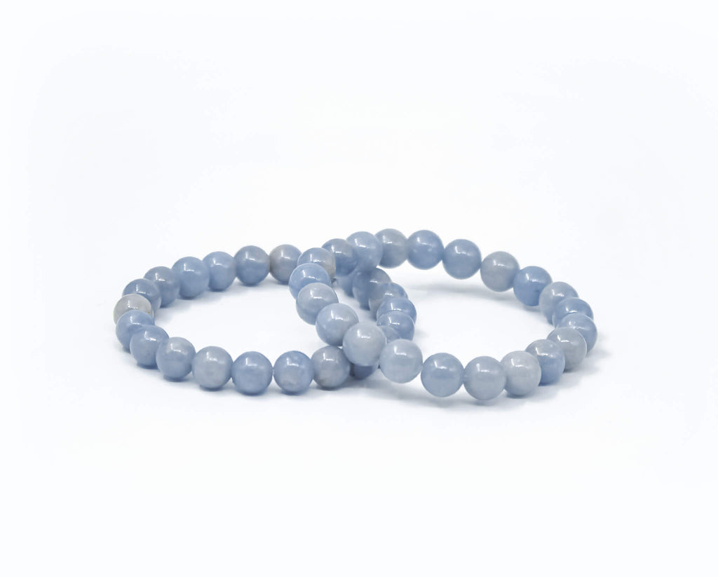 blue angelite crystal bracelet