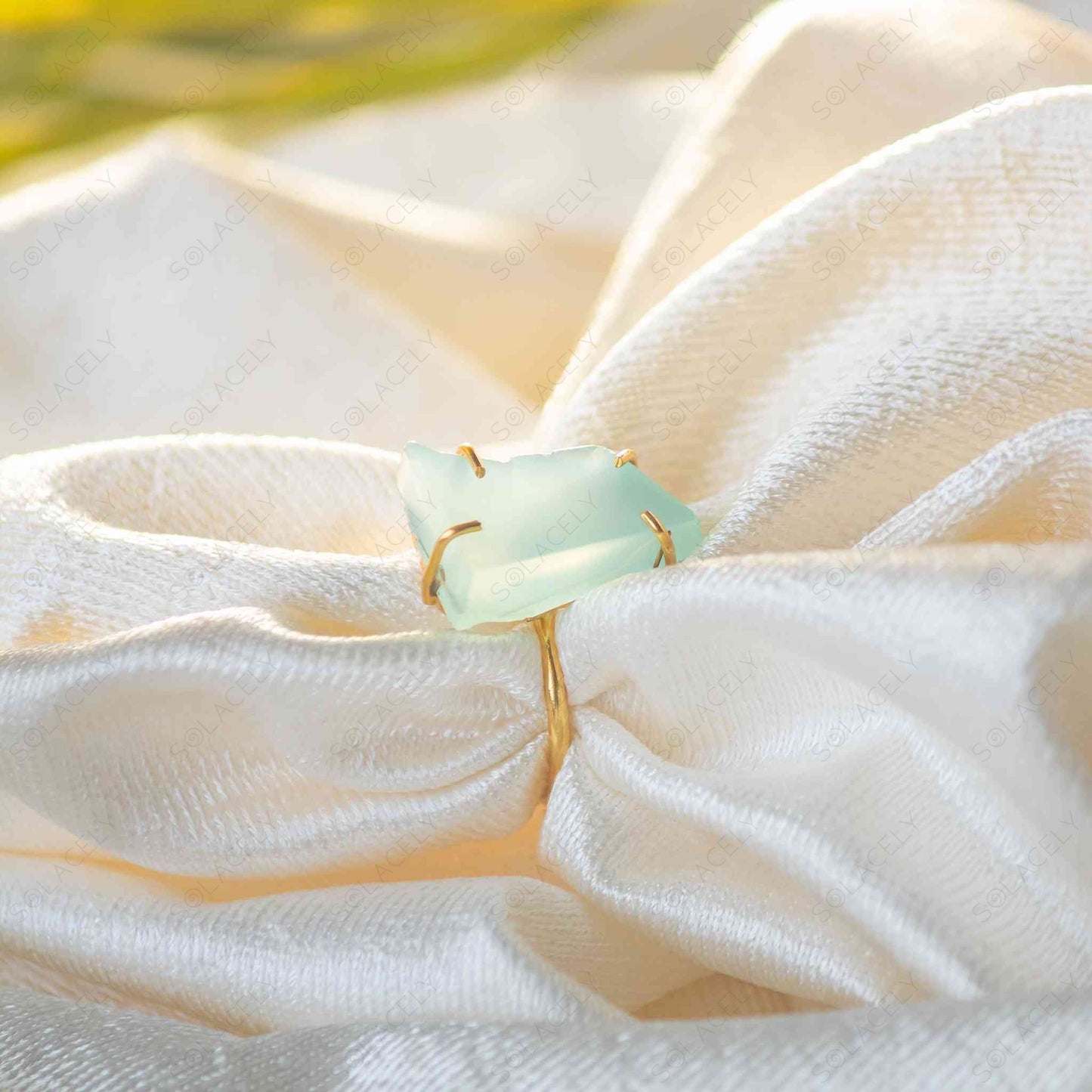 aqua chalcedony ring jewelry