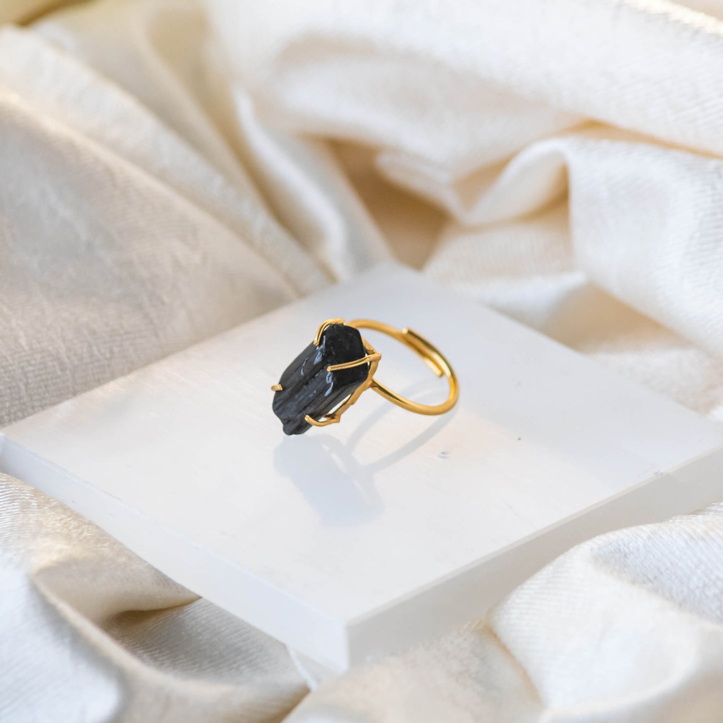black tourmaline ring