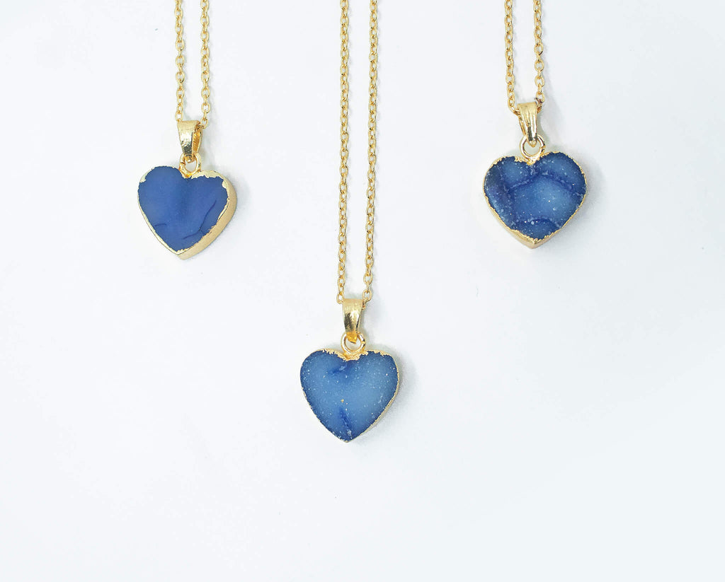 blue heart pendant