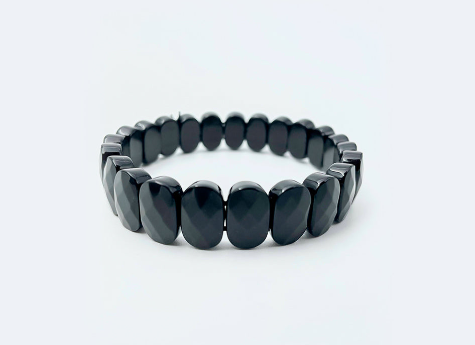 Black Obsidian  Diamond Cut