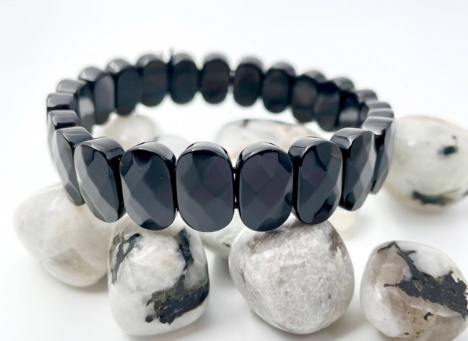Black obsidian bracelet