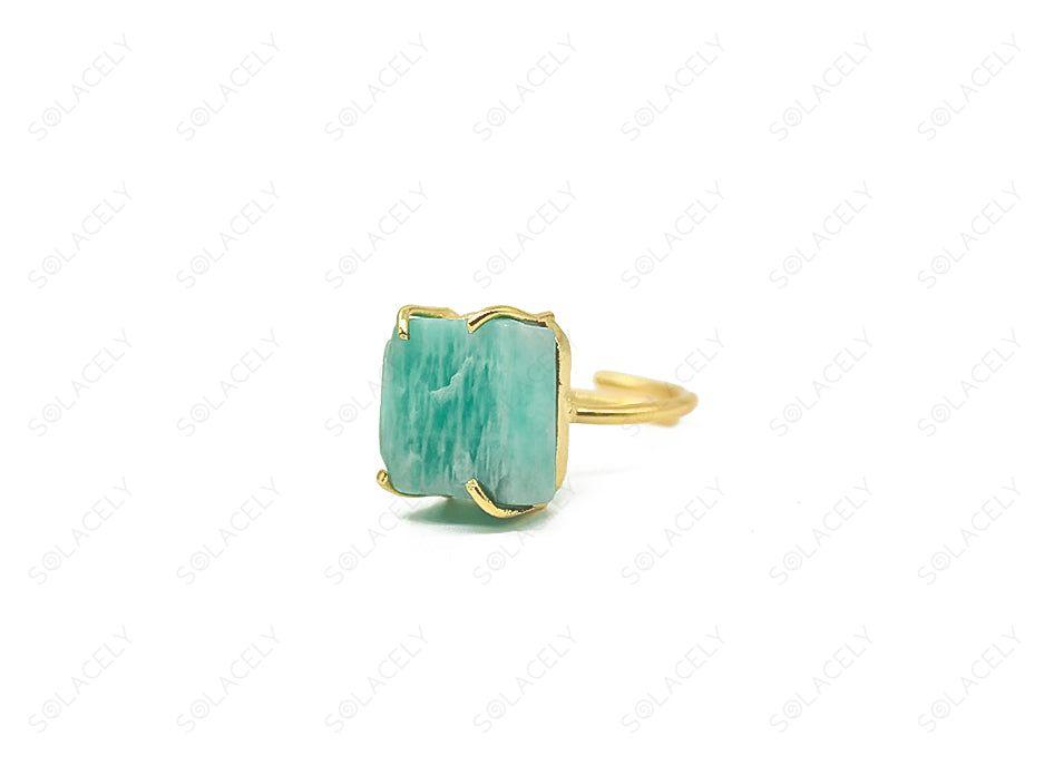 amazonite ring for joy, clarity, and universal love