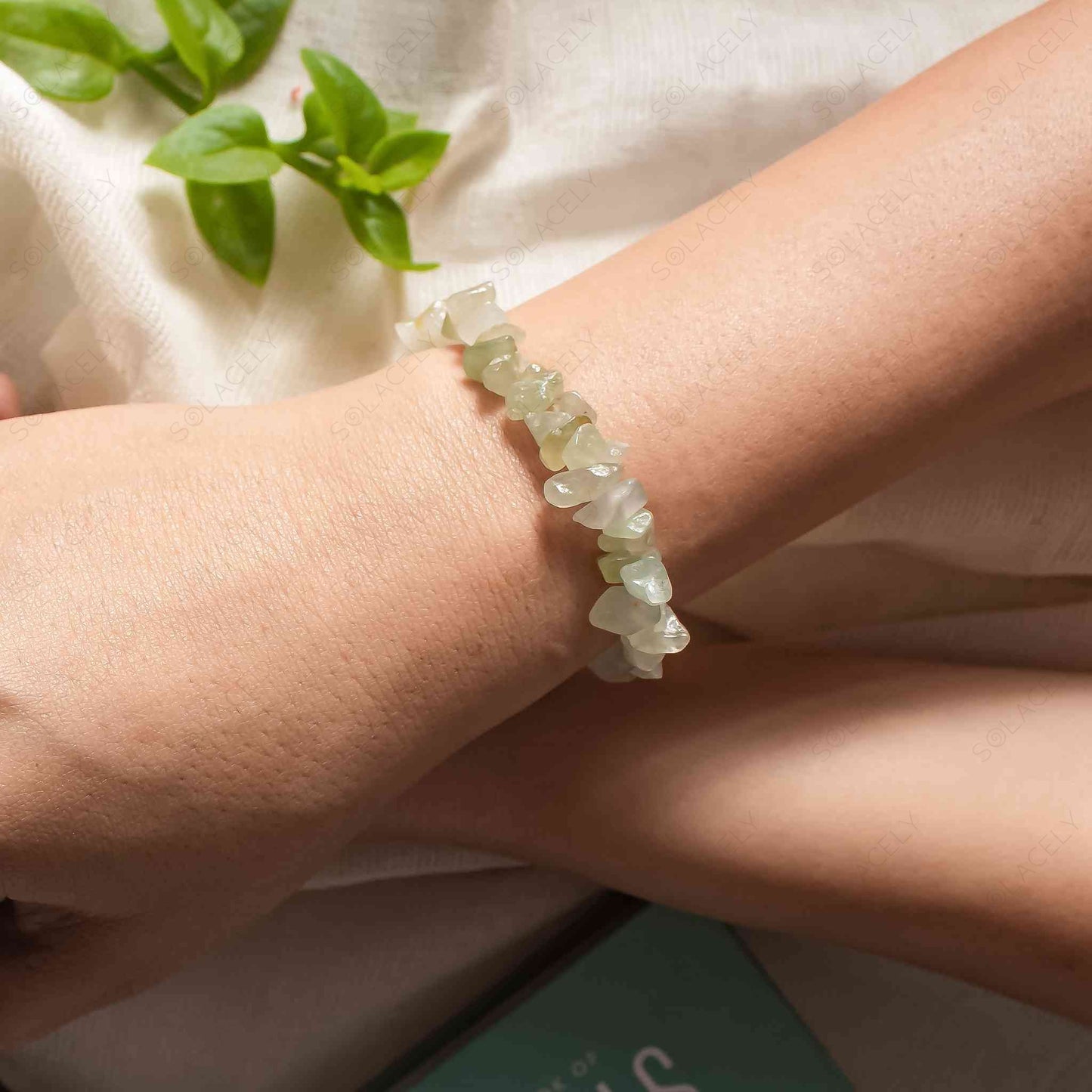 Green Aventurine Chip Bracelet