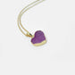  buy heart shaped pink druzy pendant for girlfriend