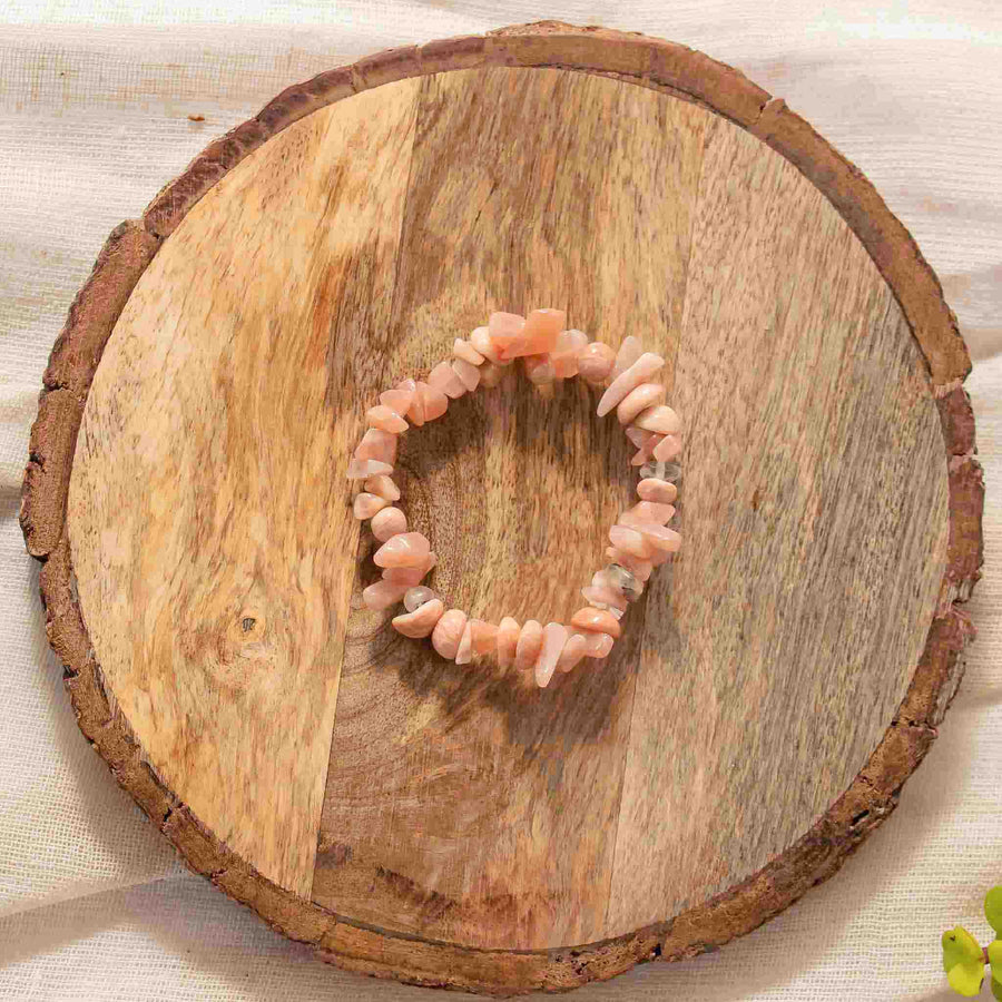 sunstone chip bracelet to buy for happiness and calm