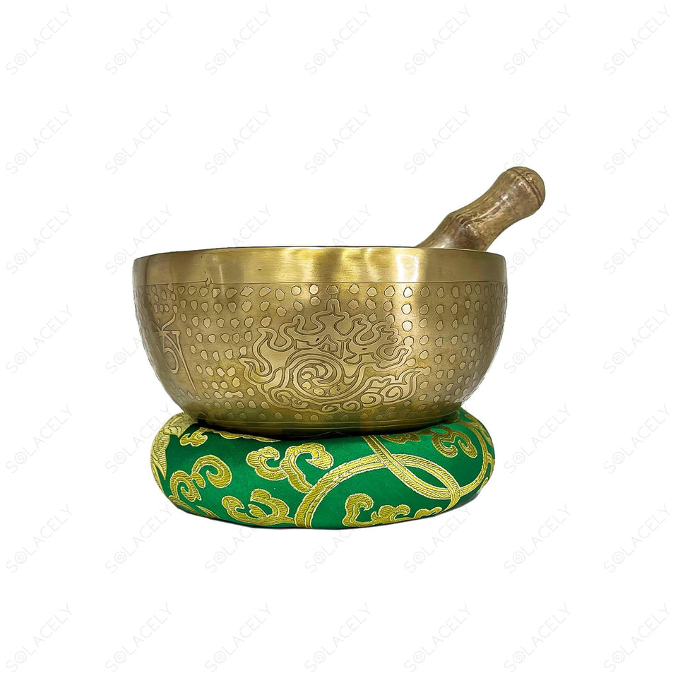 buy handmade tibetan designed singing bowl for meditation